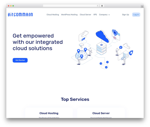 Bit Command WordPress page theme - bitcommand.com