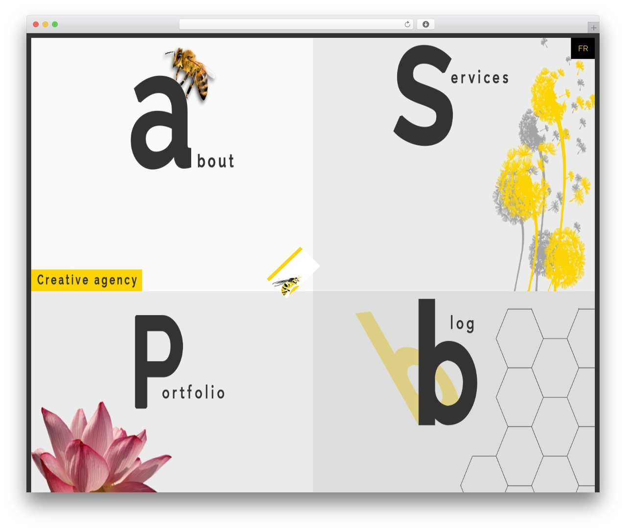 Creative WordPress theme design - beecomagency.com Creative WordPress theme design - beecomagency.com
