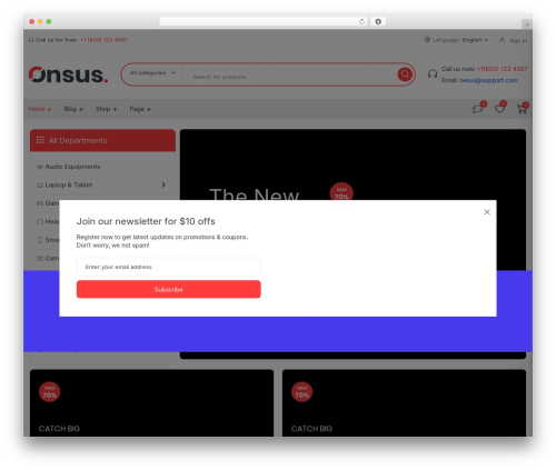 Themesflat core WordPress plugin - oneuswp.themesflat.com