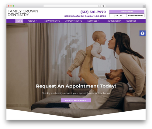 Parent Theme WordPress theme - familycrowndentistry.com