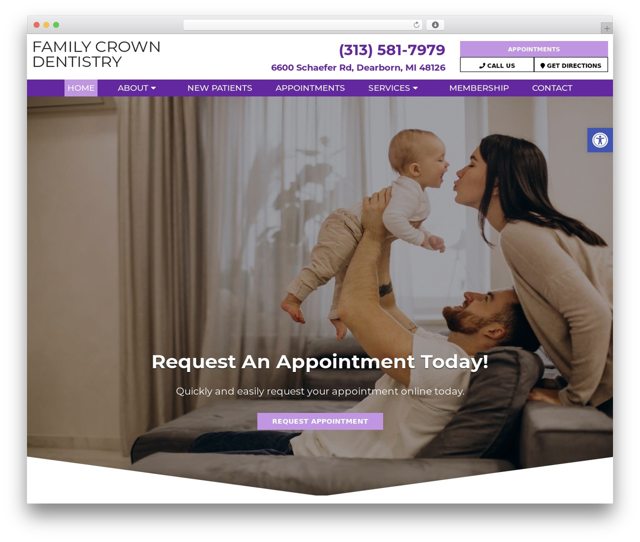 Parent Theme WordPress theme - familycrowndentistry.com