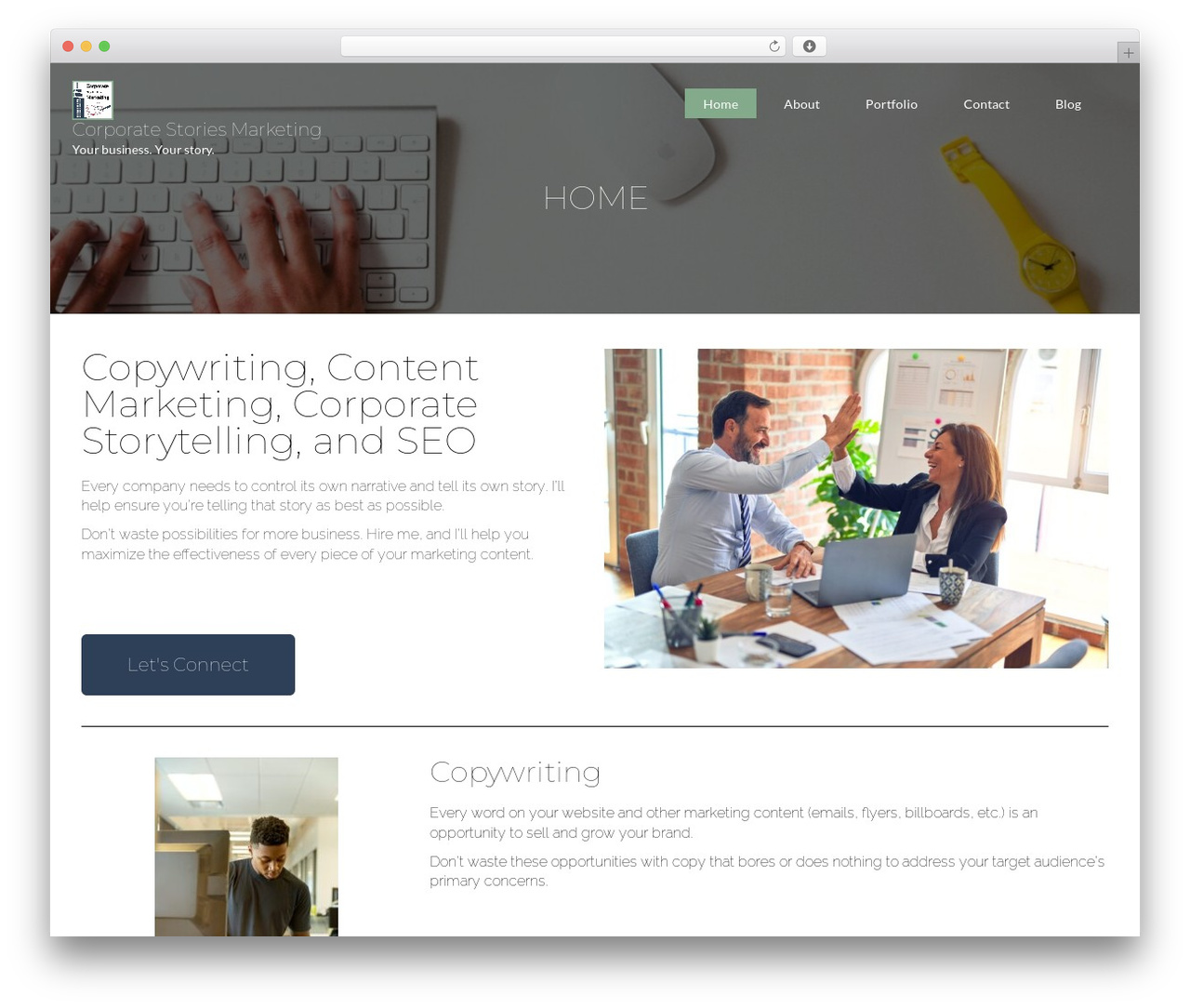 Theme WordPress Web Development - corporatestories.net