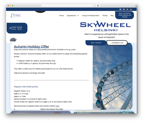 Mabel business hours indicator pro WordPress plugin - skywheel.fi