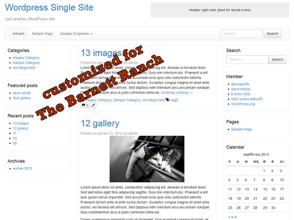 Bootstrap Basic TBR WordPress website theme Bootstrap Basic TBR WordPress website theme