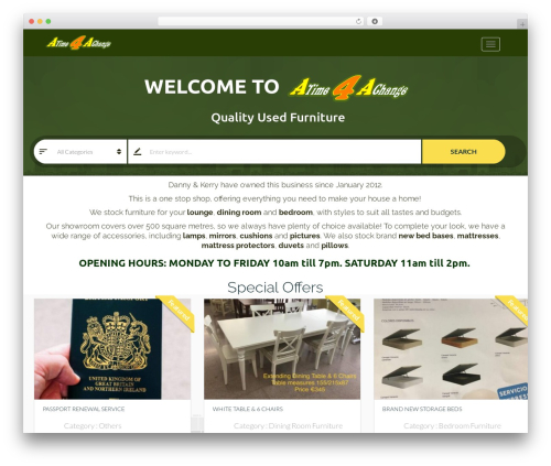 Classiera helper WordPress plugin - atime4achange.com