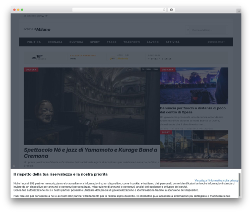 Network footer client WordPress plugin - milano.notizie.it