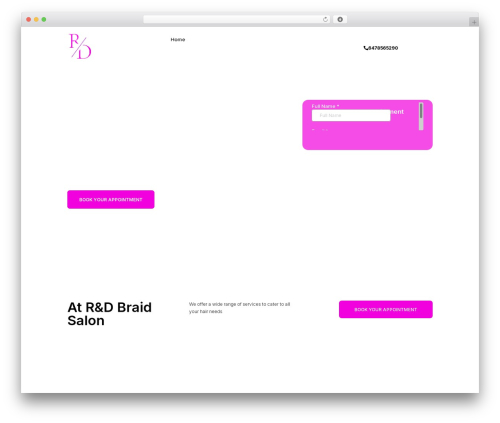 Hello Elementor WordPress theme - rdbeautyhairsalon.com