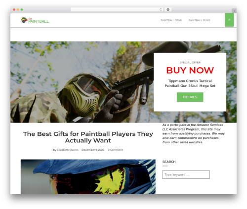 Highstake theme WordPress - getpaintball.com