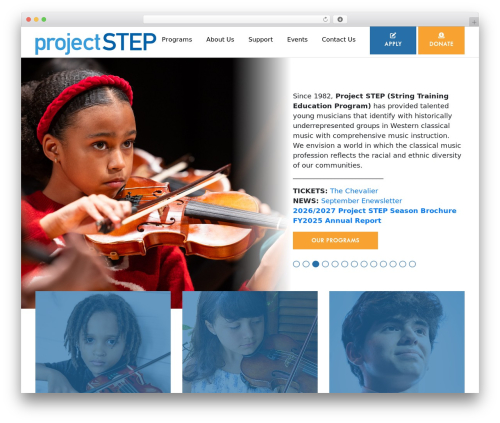 Project STEP WordPress theme - projectstep.org
