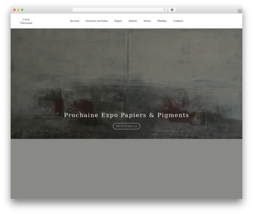 Shutter WordPress theme - luciacheseaux.ch