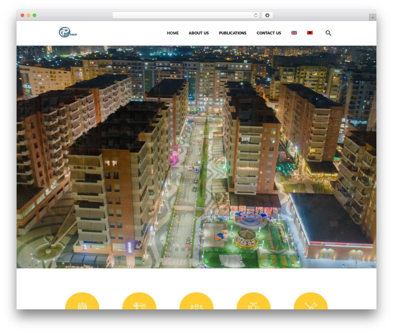 Wegener theme WordPress - parkconstruction-al.com