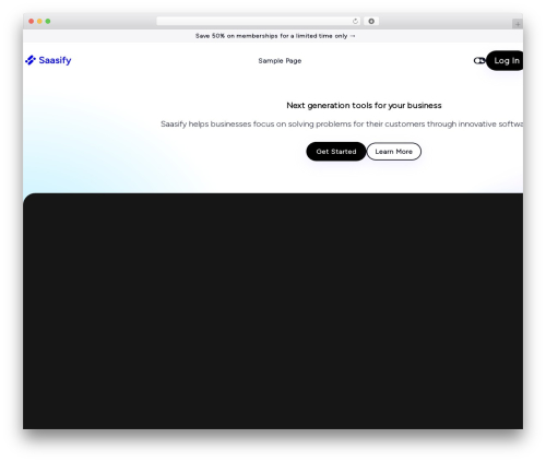 WordPress theme Saasify - getsmarttrainer.com