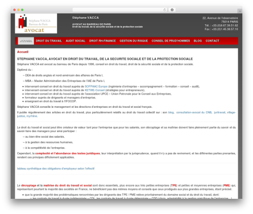 Bootstrap Basic WordPress theme - vacca-avocat.com