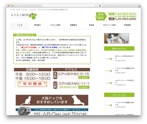 Lightning skin pale WordPress plugin - m-petclinic.com