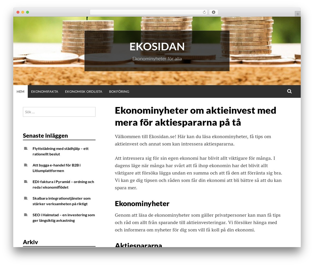 Simone WordPress theme - ekosidan.se Simone WordPress theme - ekosidan.se