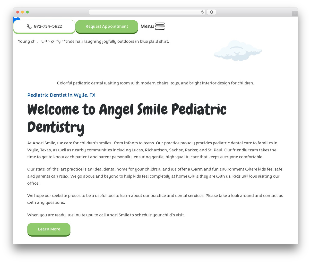 WordPress theme Pro - angelsmilepediatricdentistry.com