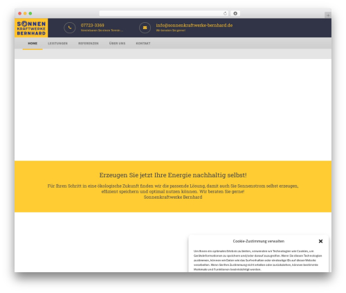 Brick WordPress theme - sonnenkraftwerke-bernhard.de