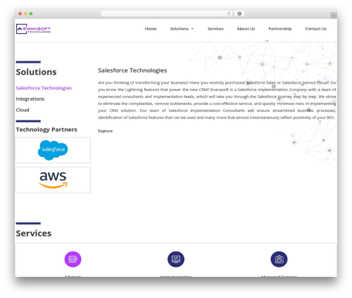 Evanasoft WordPress theme - evanasoft.com
