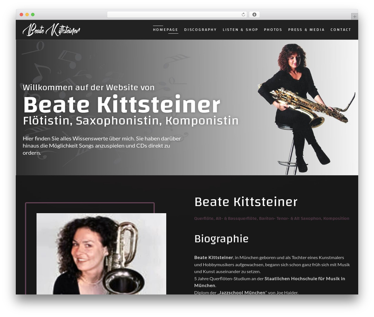 Flicker WordPress theme - beate-kittsteiner.com