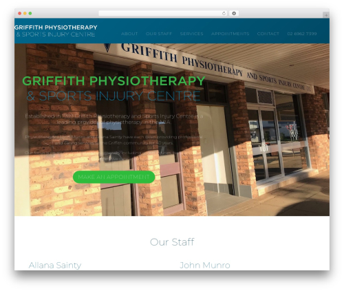 Jtheme Jello premium WordPress theme - griffithphysiotherapy.com