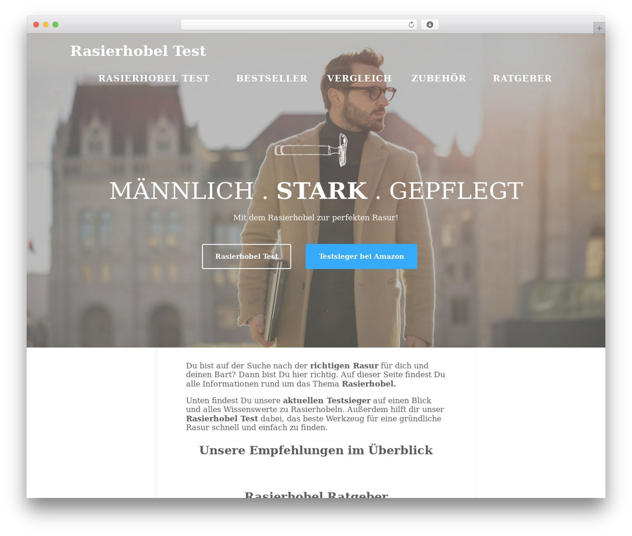 Optimizer WordPress theme - rasierhobel-test.de