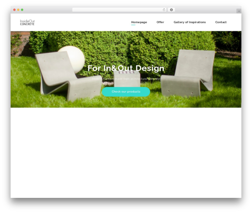 Sceon theme WordPress - insideout-concrete.com