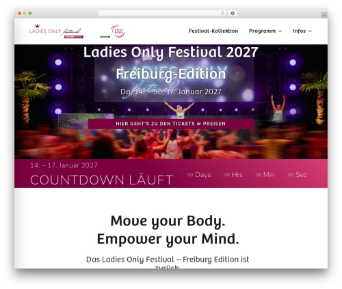 Theme WordPress Avada - ladies-only-festival.com