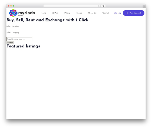 Classified listing pro WordPress plugin - myriads.online