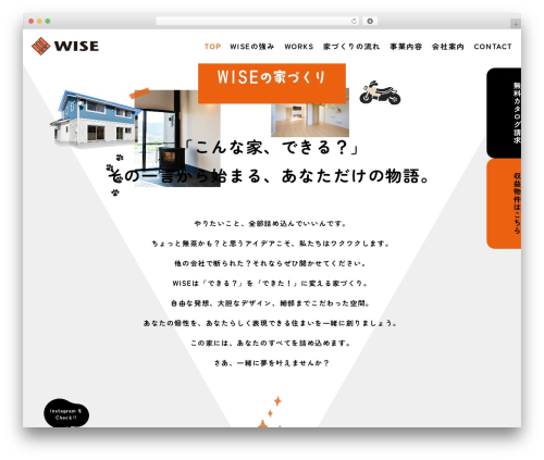 Wise WordPress theme - wise70.com