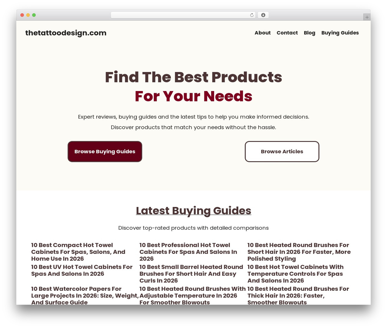 WordPress theme GeneratePress Child - thetattoodesign.com