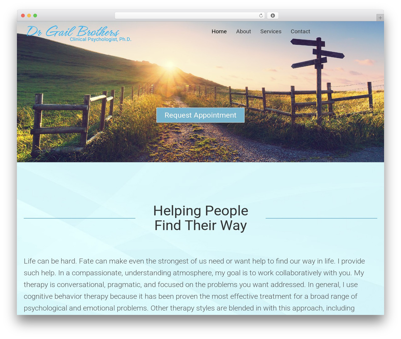 Bootstrap Basic free WP theme - drgailbrothers.com