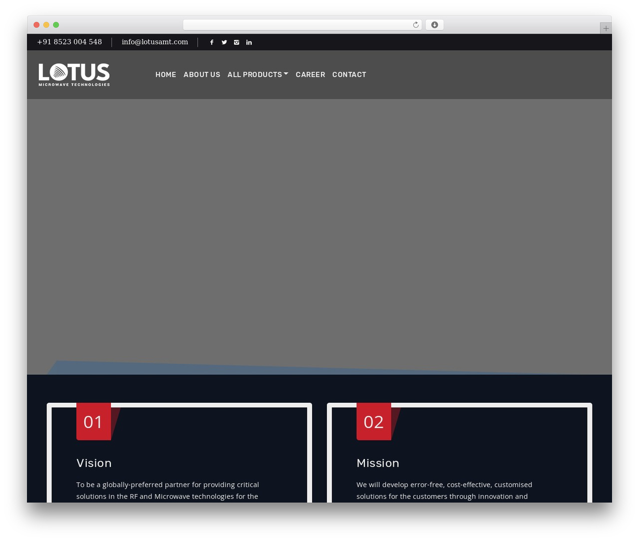 Industify WordPress theme - lotusamt.com