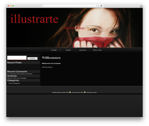 raindrops WordPress theme - illustrarte.de raindrops WordPress theme - illustrarte.de