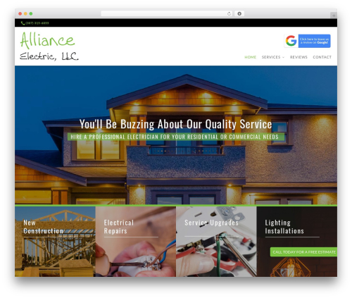 WordPress theme Beacon Theme - allianceelectricllc.com