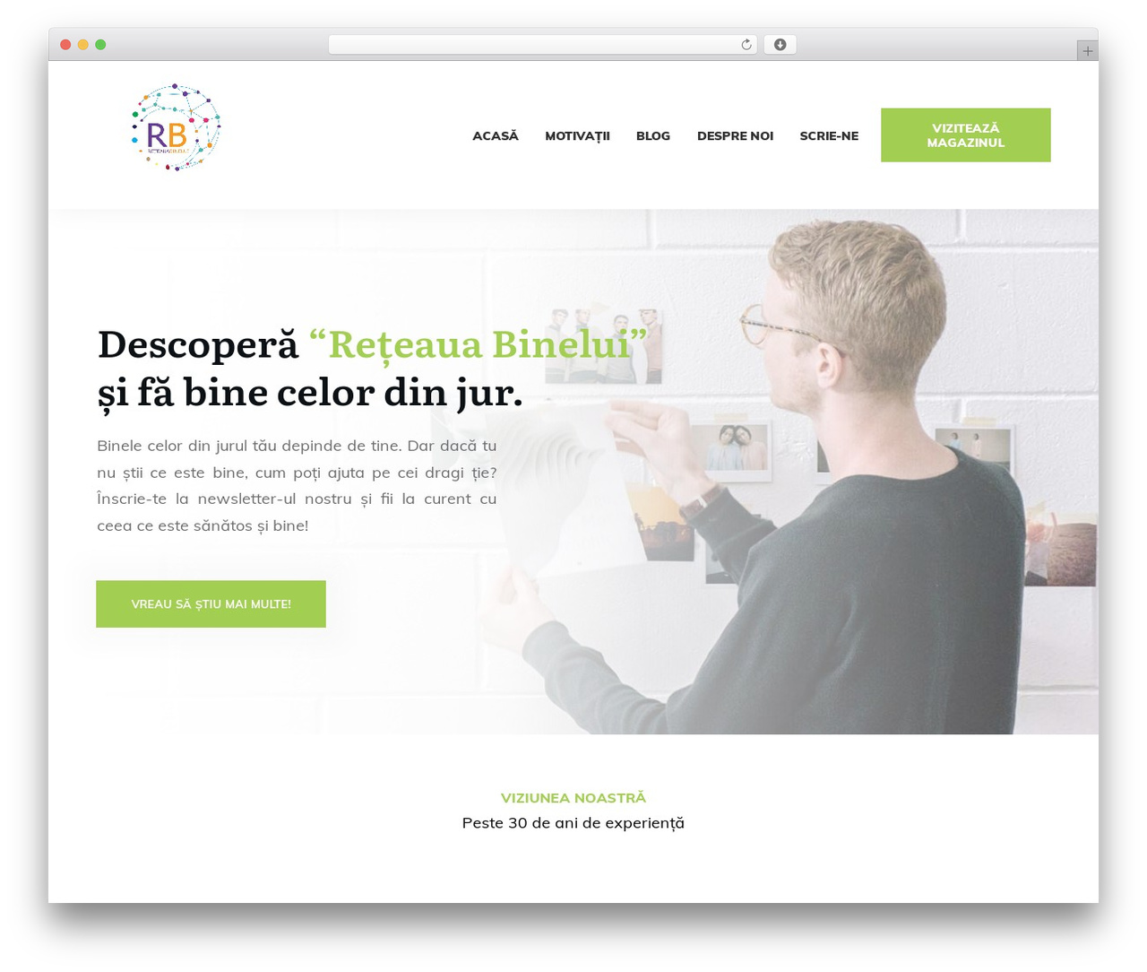 WordPress theme Thrive Theme Builder - reteaua-binelui.ro