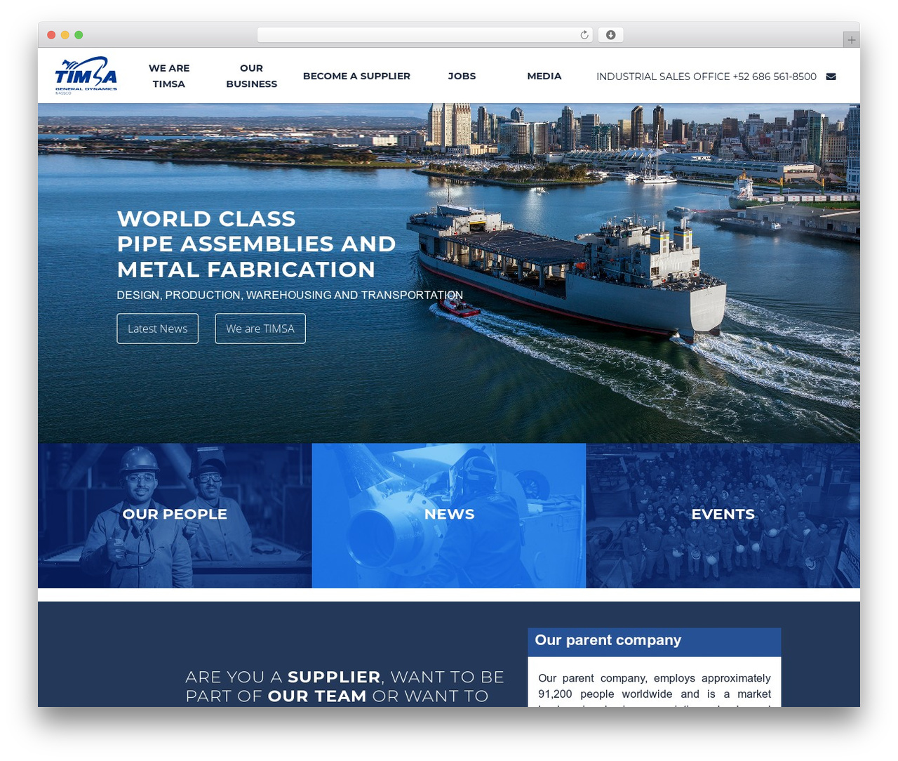 WordPress theme TIMSA - imt-mex.com.mx