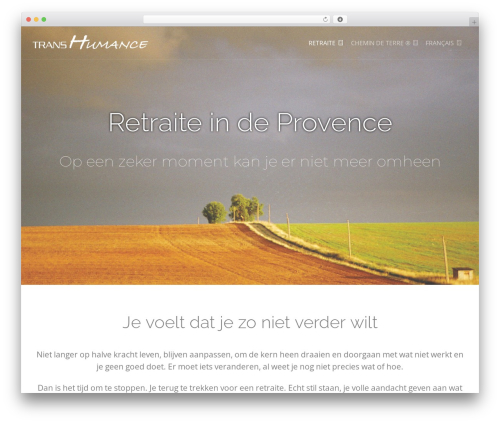 Create WordPress theme - trans-humance.com