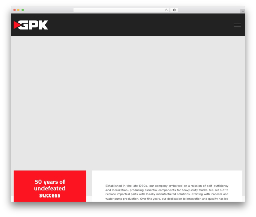 Enginir theme WordPress - gpktruck.com
