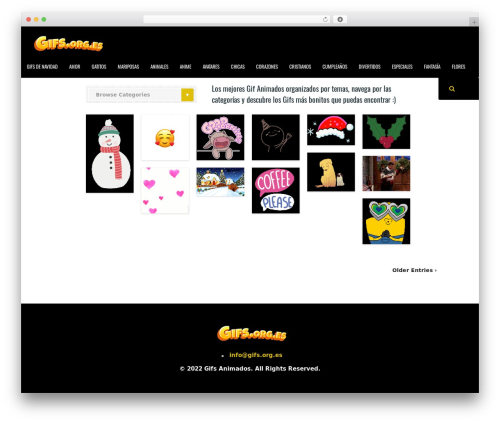 Paintable WP WordPress theme - gifs.org.es