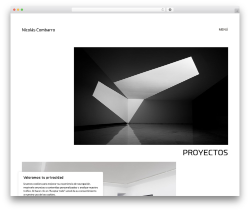 WordPress theme Combarro - nicolascombarro.com