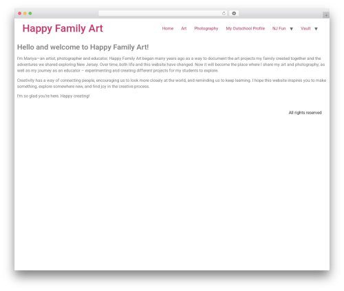 WordPress theme Hello Elementor - happyfamilyart.com