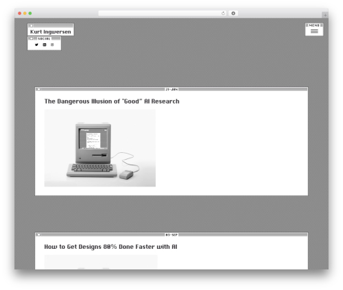 8Bit WordPress theme - kurtingwersen.com