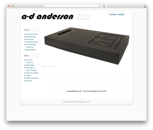 Catalyst WordPress theme - adanderson.com