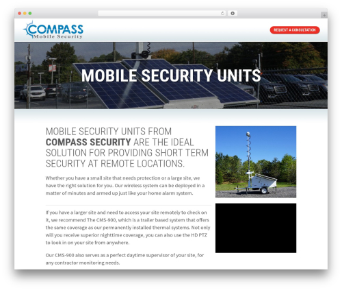 Compass Security Mobile WordPress theme - compassmobilesecurity.com