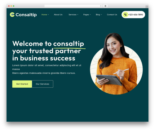 Consaltip WordPress theme - consaltip.boomdevstheme.com