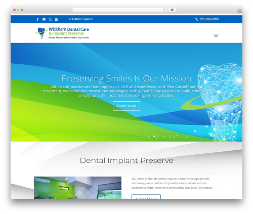 Divi WordPress theme - wickhamdentalcare.com