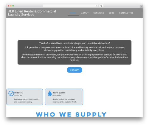 Hello Elementor theme WordPress - www.jlrcommerciallaundry.co.uk