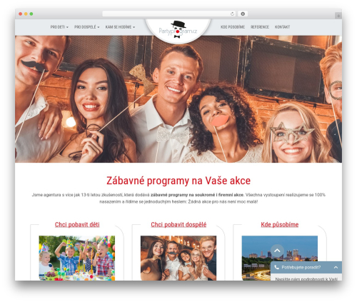 Partyprogram BSWP theme WordPress - partyprogram.cz