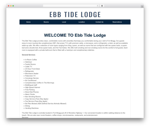 Responsive Pro WordPress shop theme - ebbtideinn.com