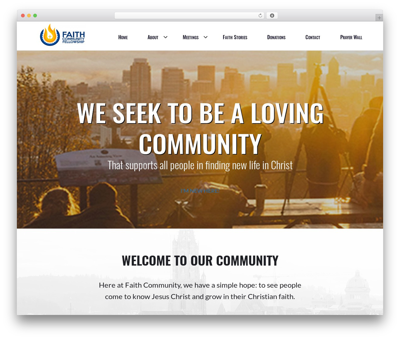 Unity WP theme - fcfindy.org